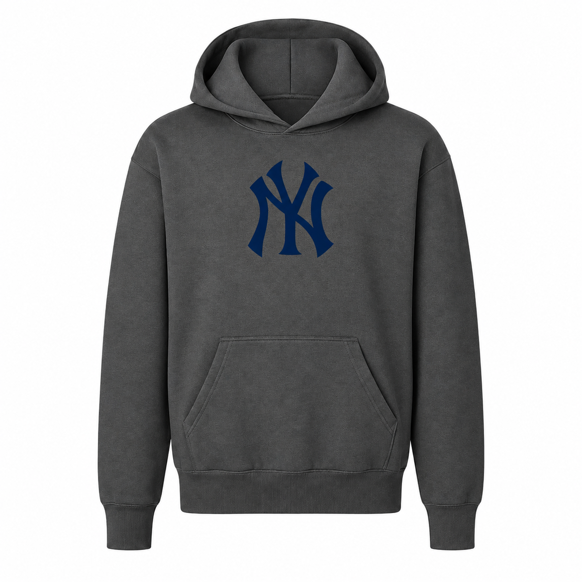 Youth New York Yankees Pullover Hoodie - Charcoal