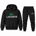 Youth Lacoste Hoodie Jogger Set in Black