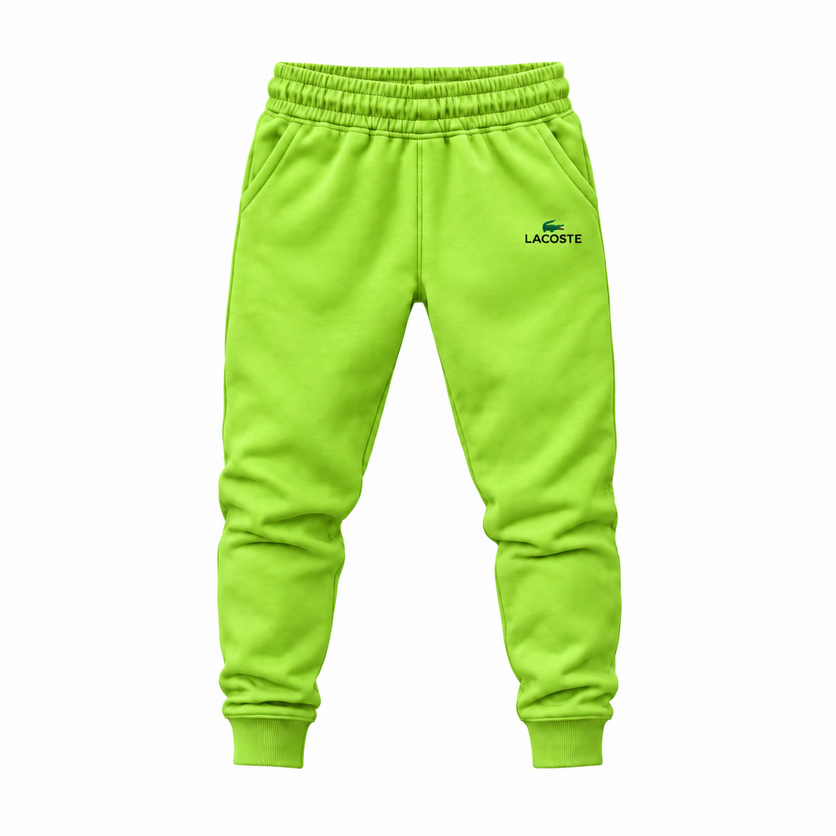 Youth Lacoste Joggers Sweatpants - Lime Green