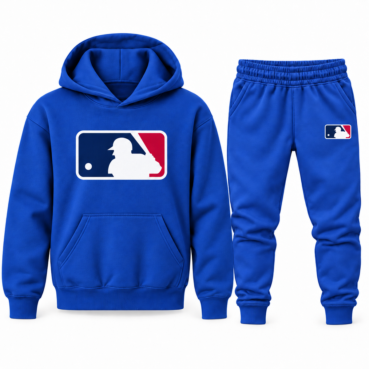 Youth MLB Hoodie Jogger Set in Blue
