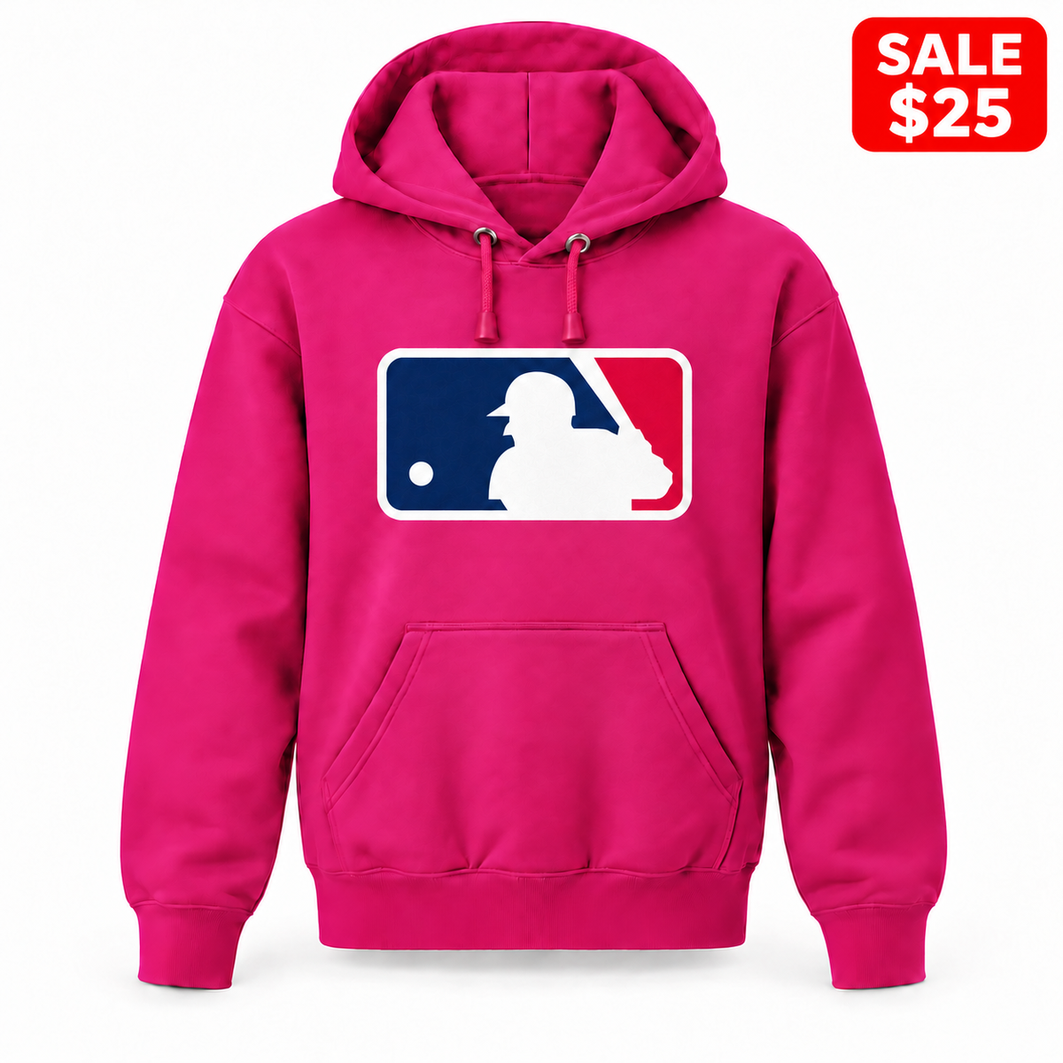 Youth MLB Pullover Hoodie in Hot Pink — SALE $25