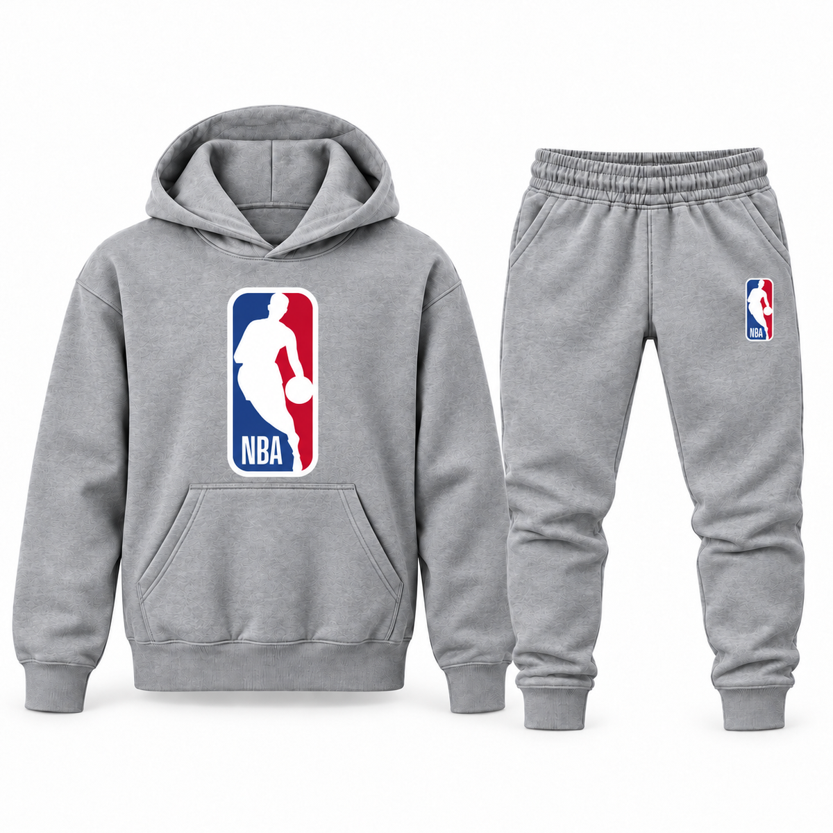 Youth NBA Hoodie Jogger Set in Gray