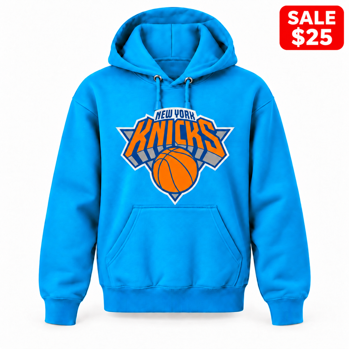 Youth New York Knicks Pullover Hoodie in Turquoise — SALE $25