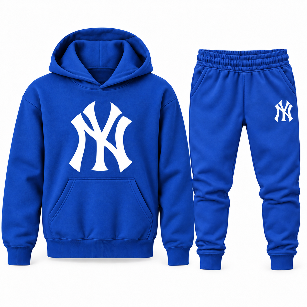 Youth New York Yankees Hoodie Jogger Set in Blue