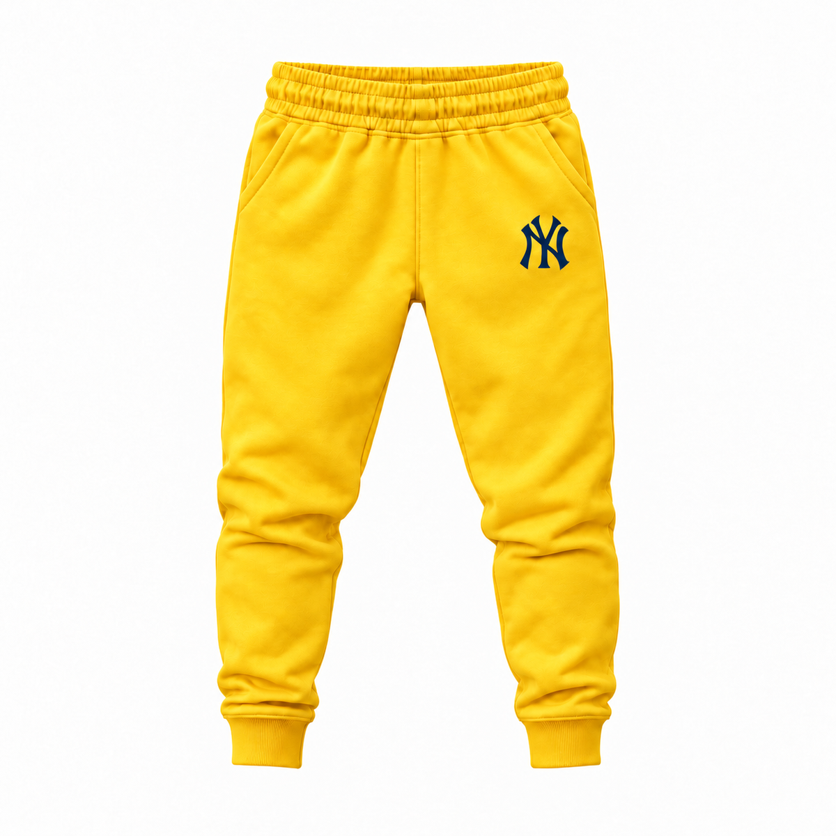 Youth New York Yankees Joggers Sweatpants - Yellow