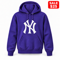 Youth New York Yankees Pullover Hoodie in Purple — SALE $25