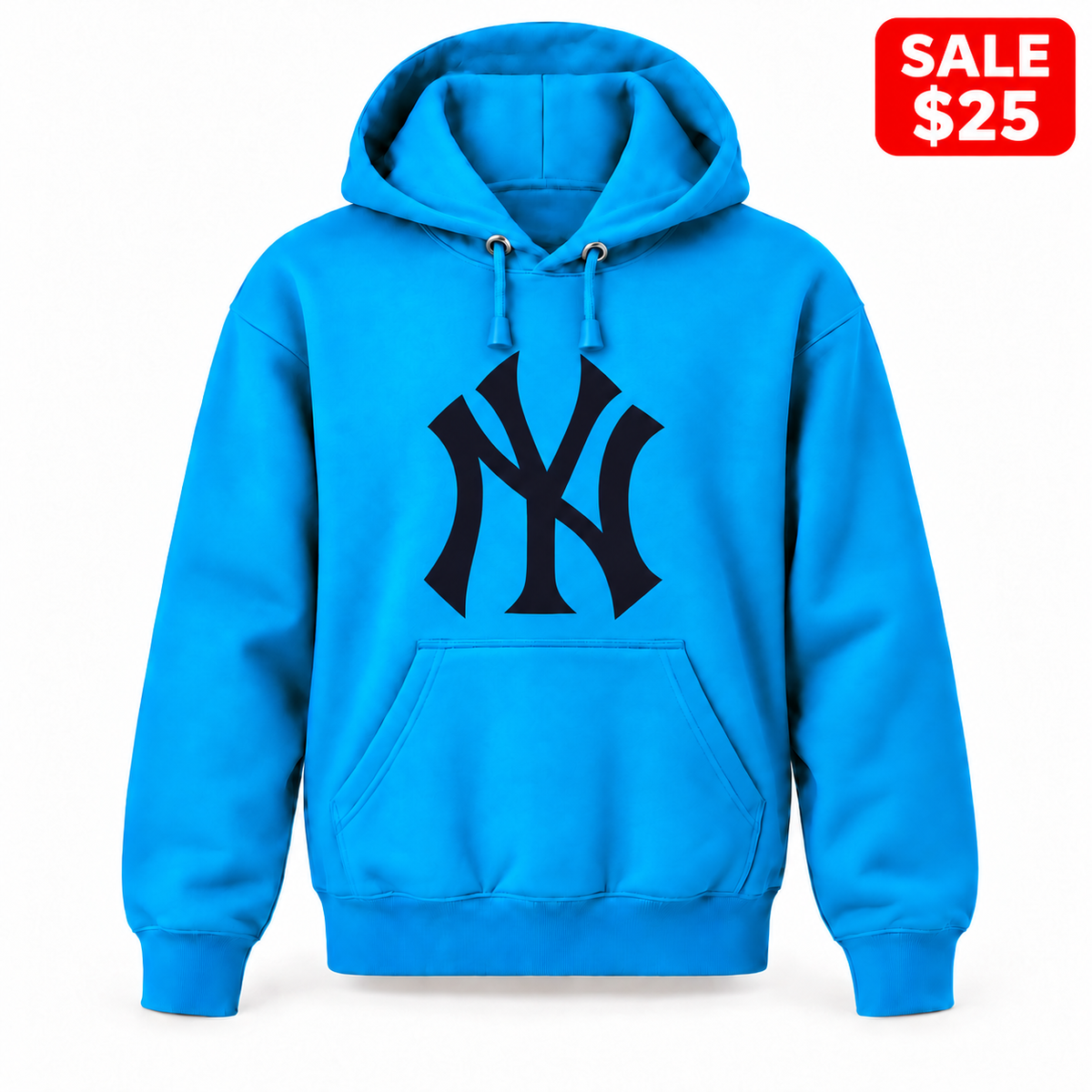 Youth New York Yankees Pullover Hoodie in Turquoise — SALE $25