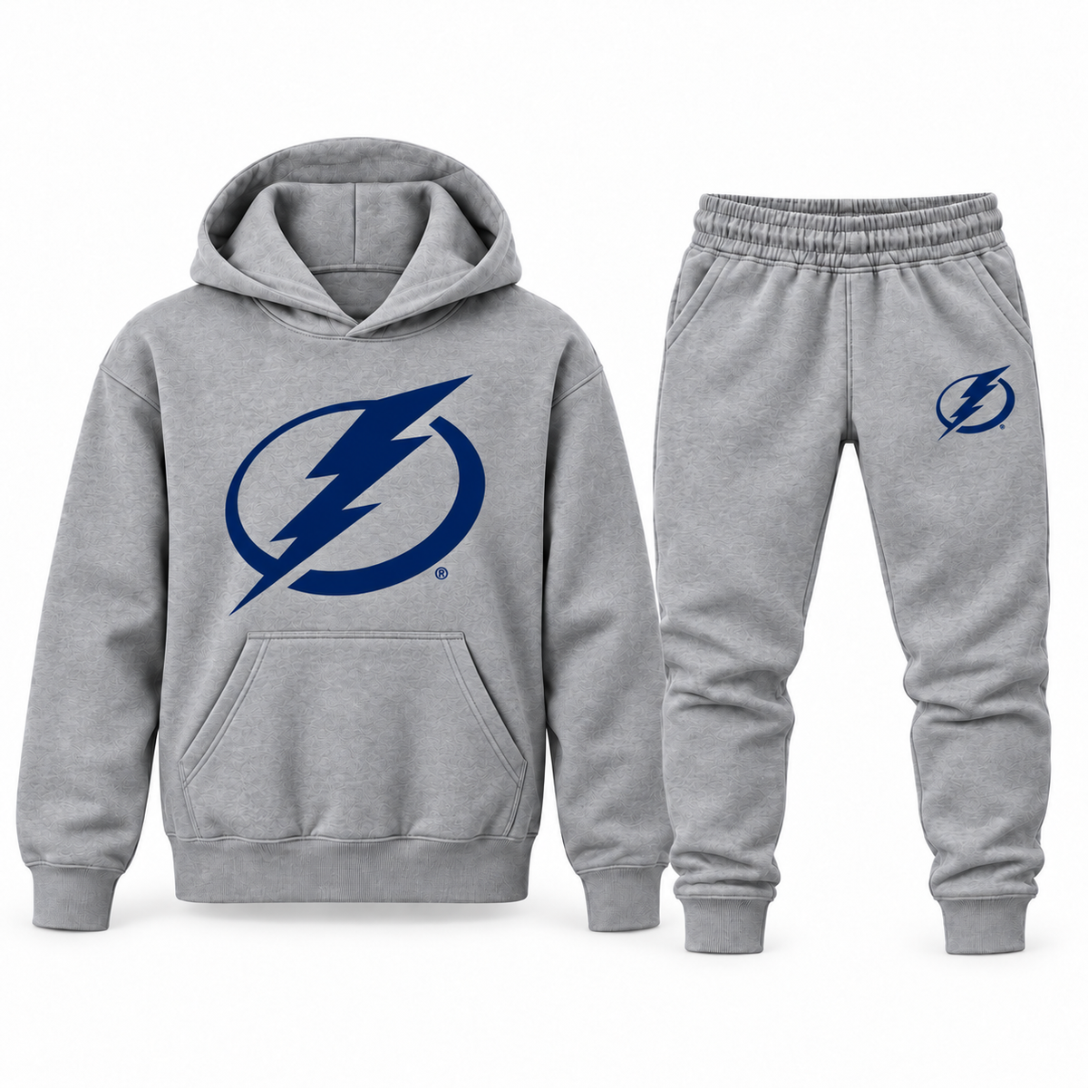 Youth Tampa Bay Lightning Hoodie Jogger Set in Gray