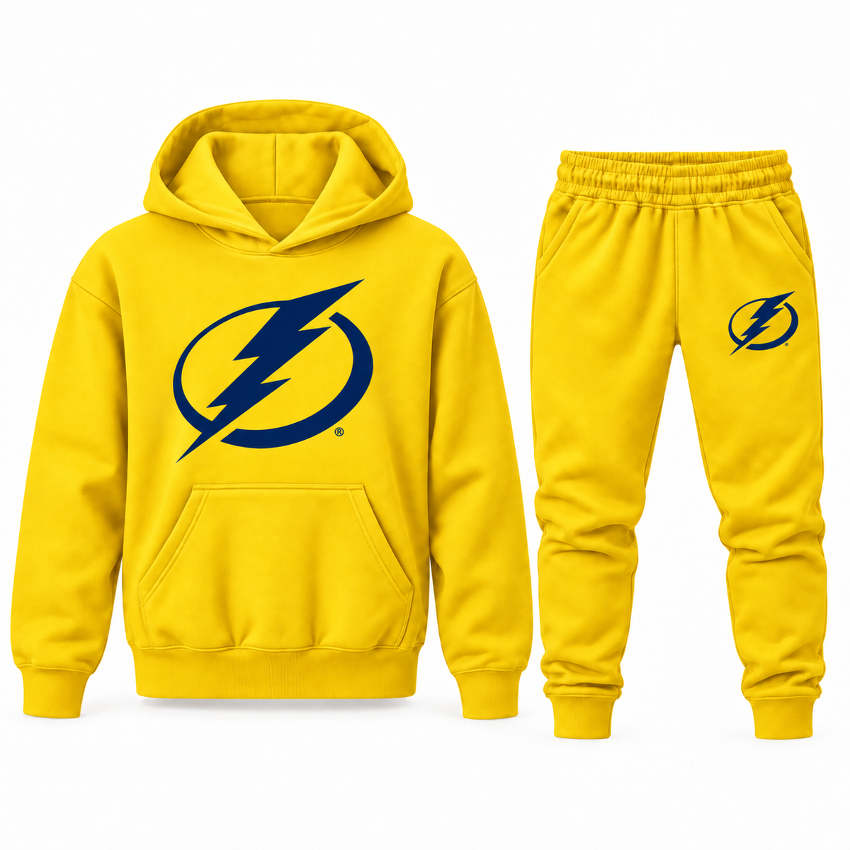 Youth Tampa Bay Lightning Hoodie Jogger Set in Yellow