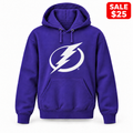Youth Tampa Bay Lightning Pullover Hoodie in Purple — SALE $25